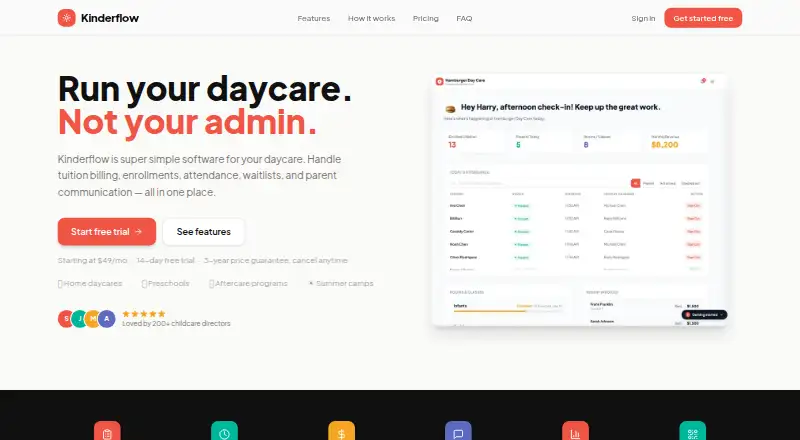 Kinderflow's own site