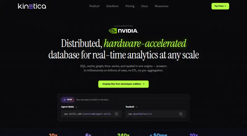 Kinetica's own site