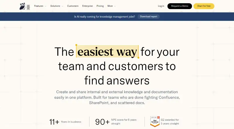 KnowledgeOwl's own site