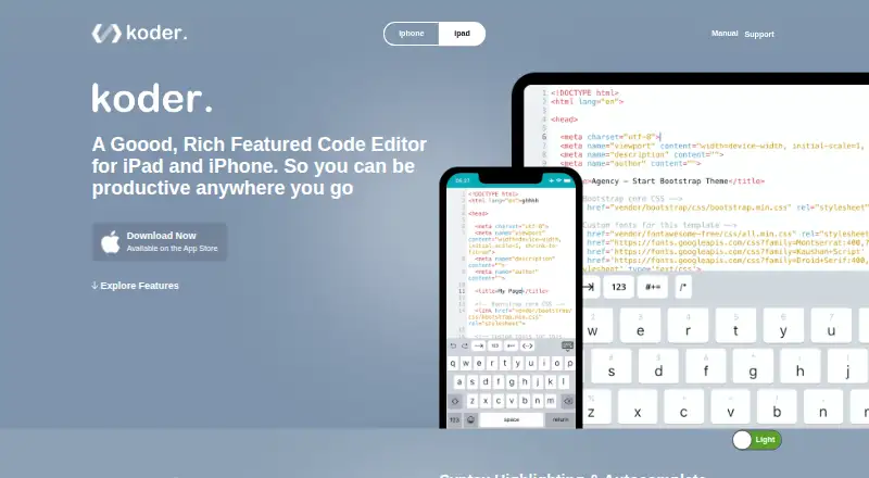 Koder's own site