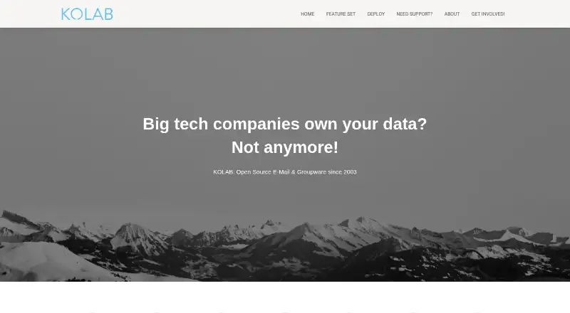 Kolab's own site