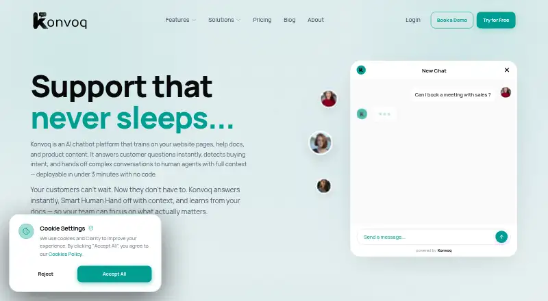 Konvoq's own site