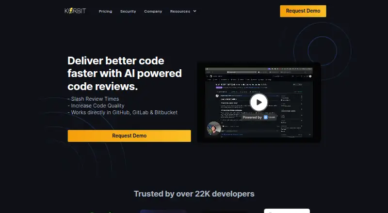 Korbit AI's own site