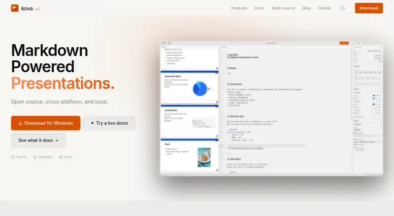 Kova's own site