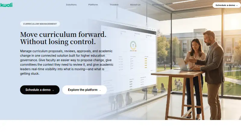 The Kuali Curriculum Management homepage