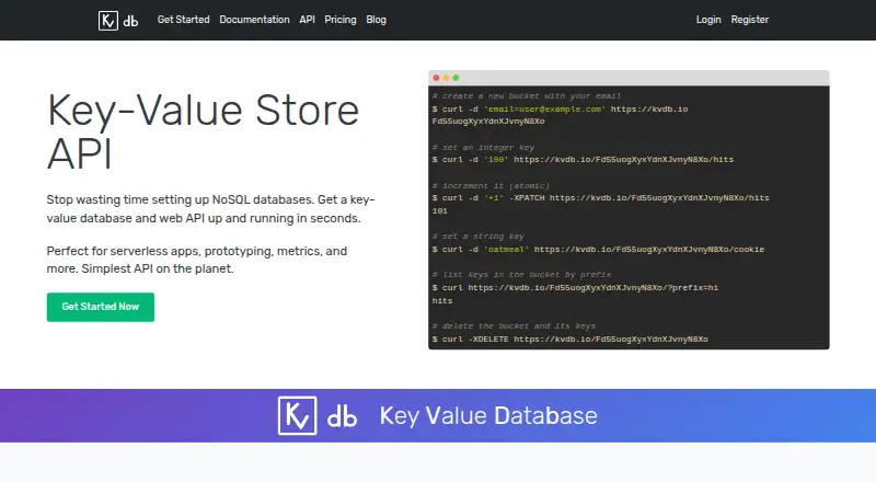 KVdb.io's own site