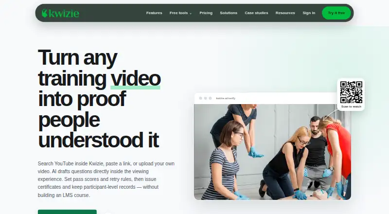 Kwizie's own site