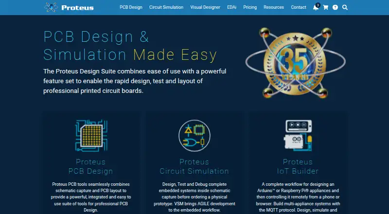 Proteus PCB Design's own site