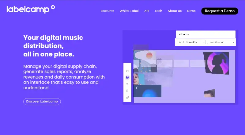 Labelcamp's own site