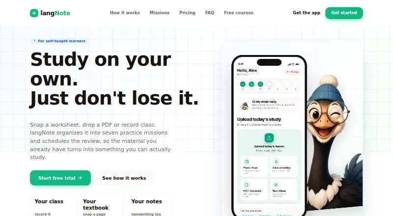 langNote's own site