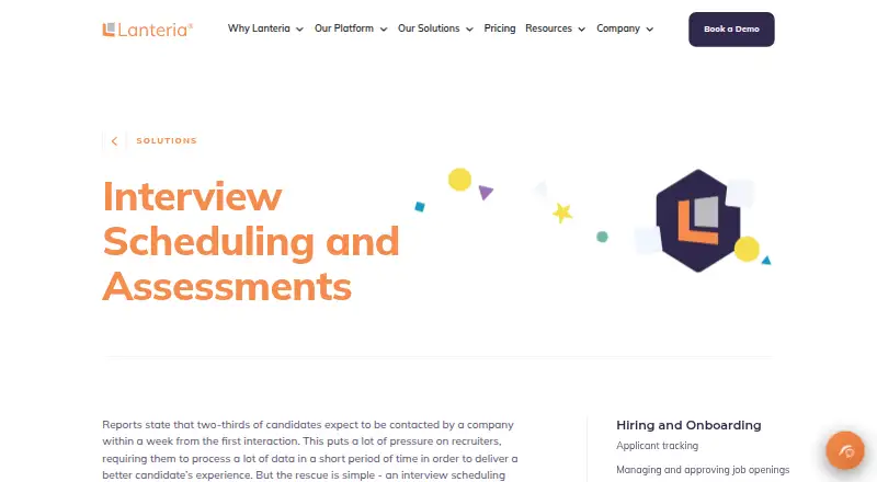Lanteria Recruiting's own site