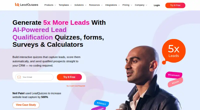 LeadQuizzes's own site