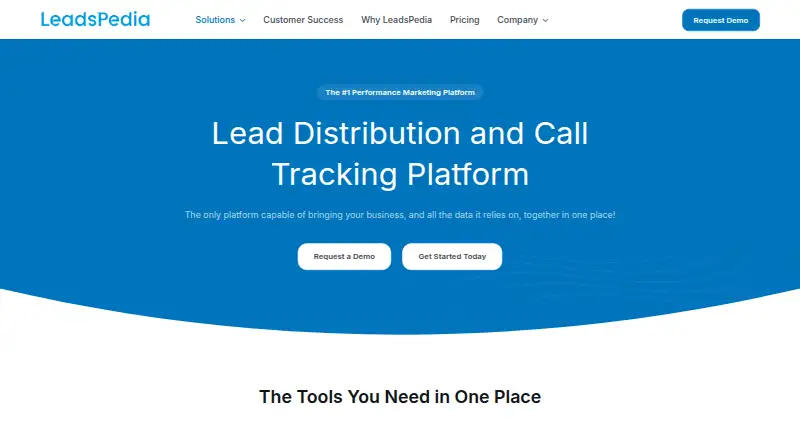 LeadsPedia's own site