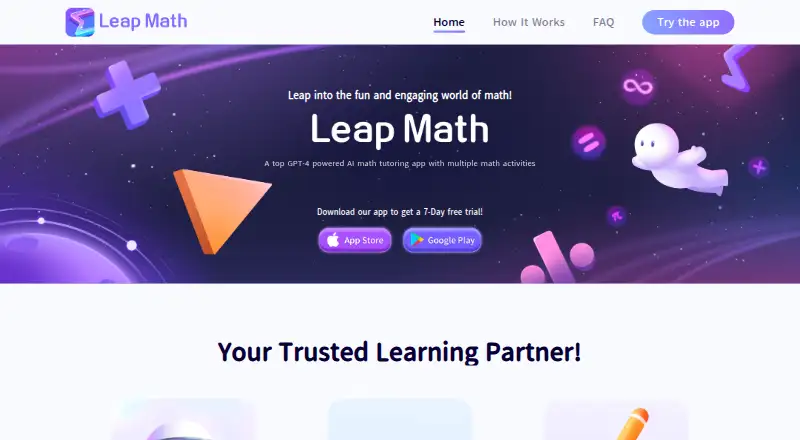 Leap Math's own site