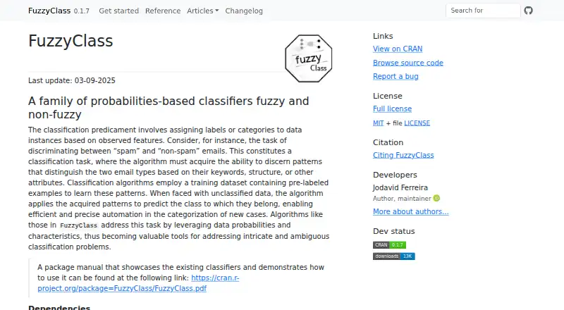FuzzyClass's own site