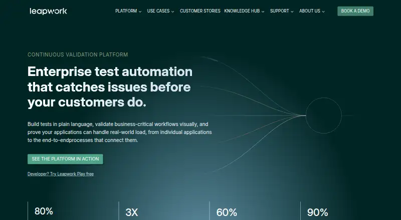 Leapwork's own site