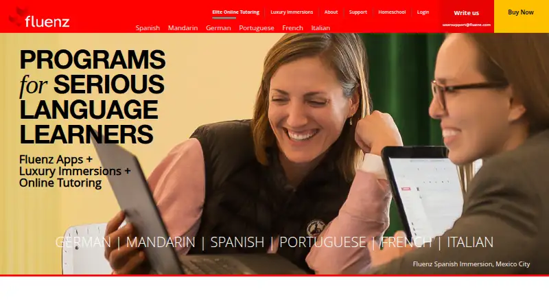 Fluenz's own site