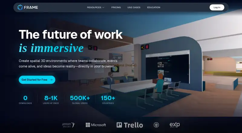 Frame's own site