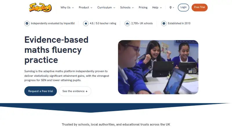 Sumdog's own site