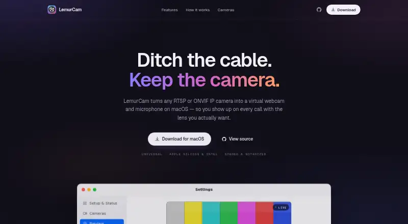 LemurCam's own site