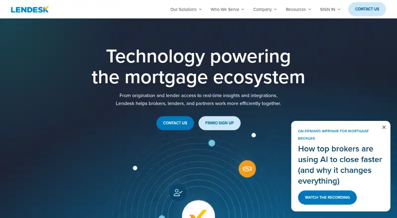 Lendesk's own site
