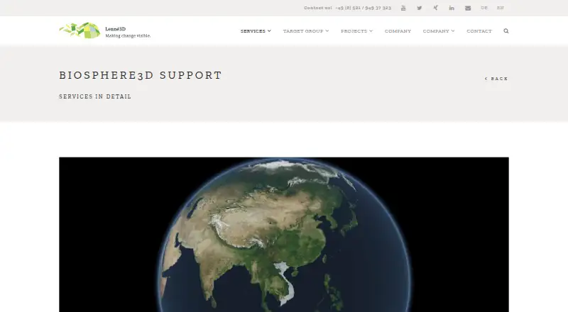 Biosphere3D's own site