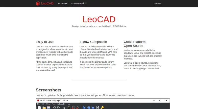 LeoCAD's own site