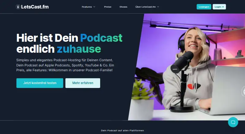 LetsCast.fm's own site