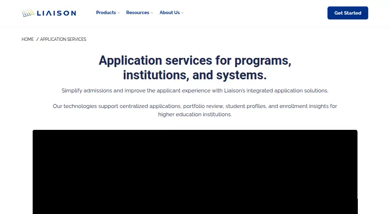Liaison Centralized Application Service's own site