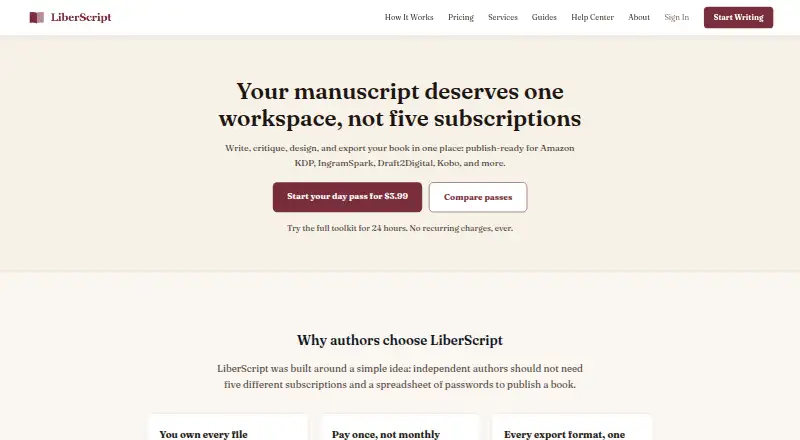 LiberScript's own site