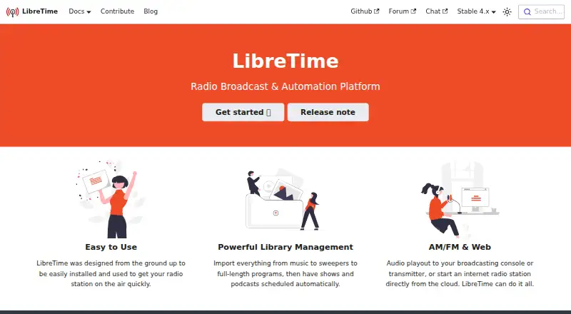 LibreTime's own site