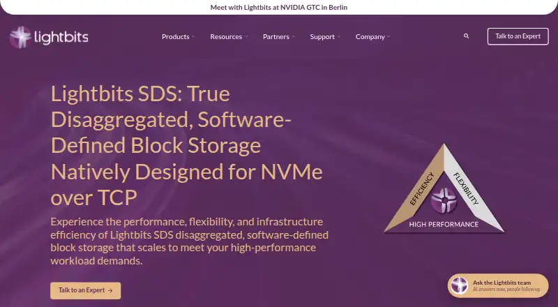 Lightbits SDS's own site