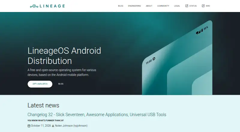 LineageOS's own site