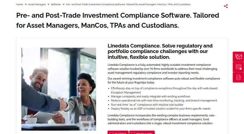 Linedata Compliance's own site