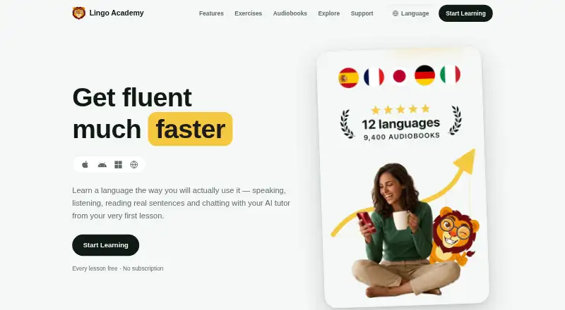 Lingo Academy's own site