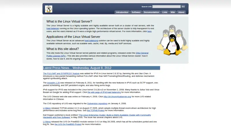 The Linux Virtual Server homepage