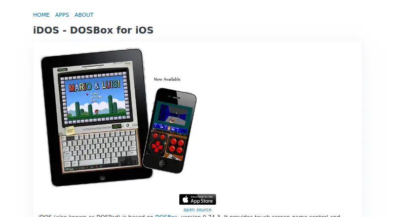iDOS 3's own site