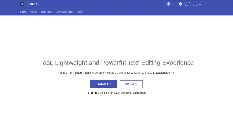 Lite XL's own site