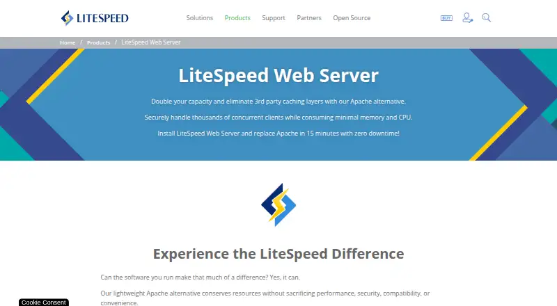 LiteSpeed Web Server's own site
