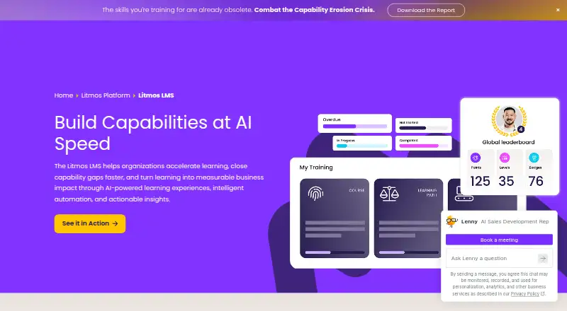 Litmos's own site