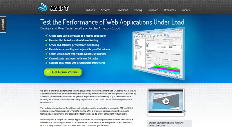 WAPT Pro's own site
