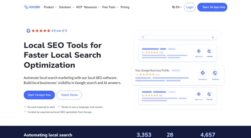 Localo's own site