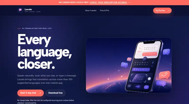 Locelo's own site