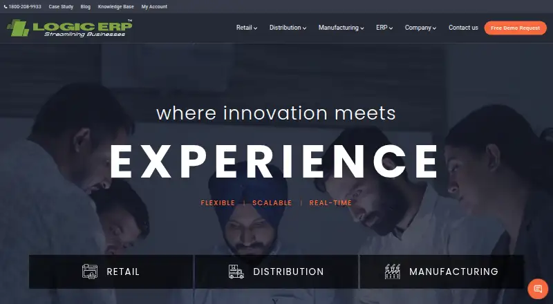 LOGIC ERP's own site
