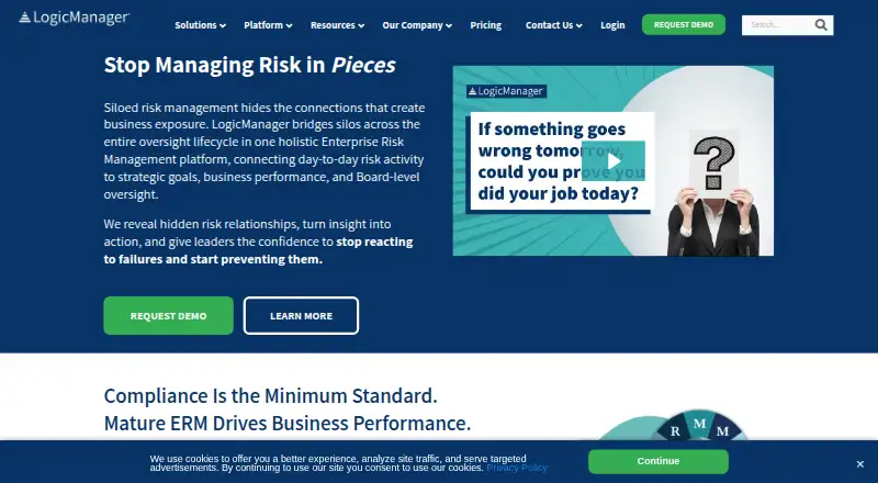 LogicManager SOX Compliance's own site