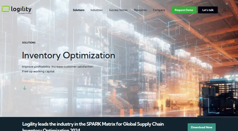 Logility Inventory Optimization's own site