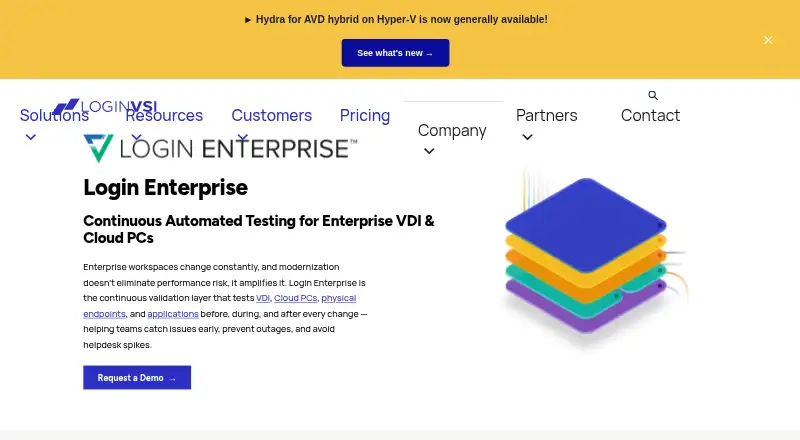 Login Enterprise's own site