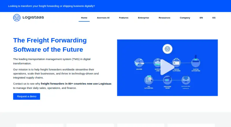 Logistaas's own site