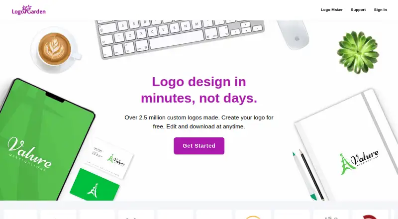 LogoGarden's own site
