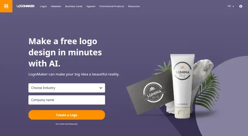 LogoMaker's own site
